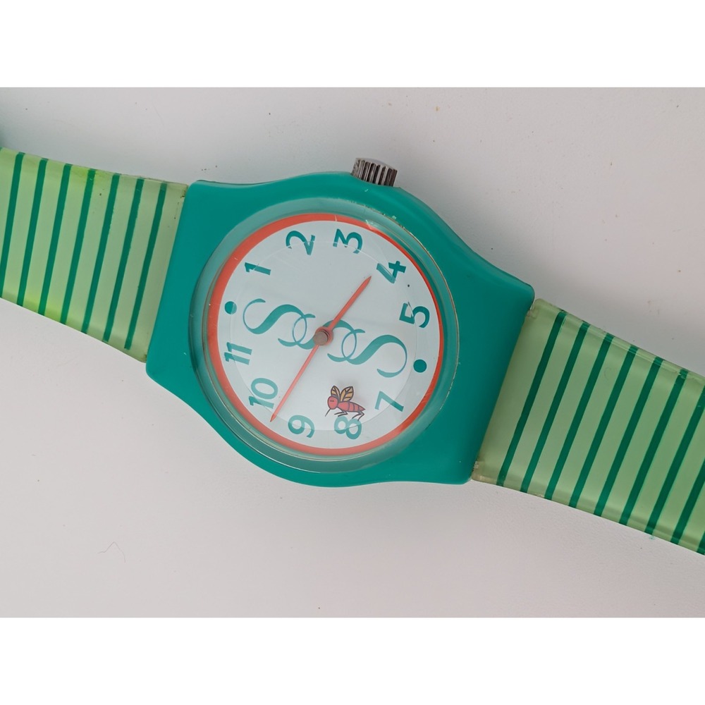 Vtg 1997 Avon Skin-So-Soft Bug Guard Watch 34mm Case- New Battery - Picture 4 of 9